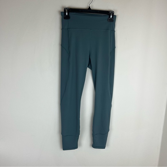Lululemon In Movement High Rise Leggings Mystic Green Size 6 B9 - Picture 3 of 8